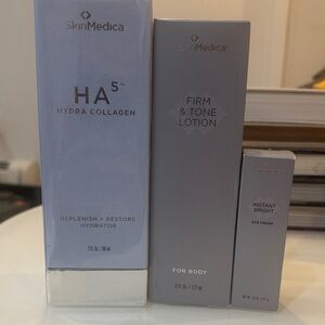 SkinMedica HA5, Firm & Tone, Instant Bright Bundle Retail over $500